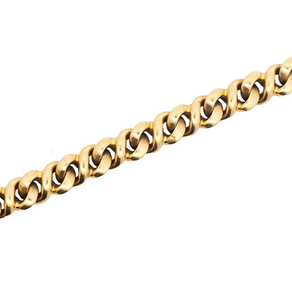Champesan Yellow Gold Flat Curb Bracelet