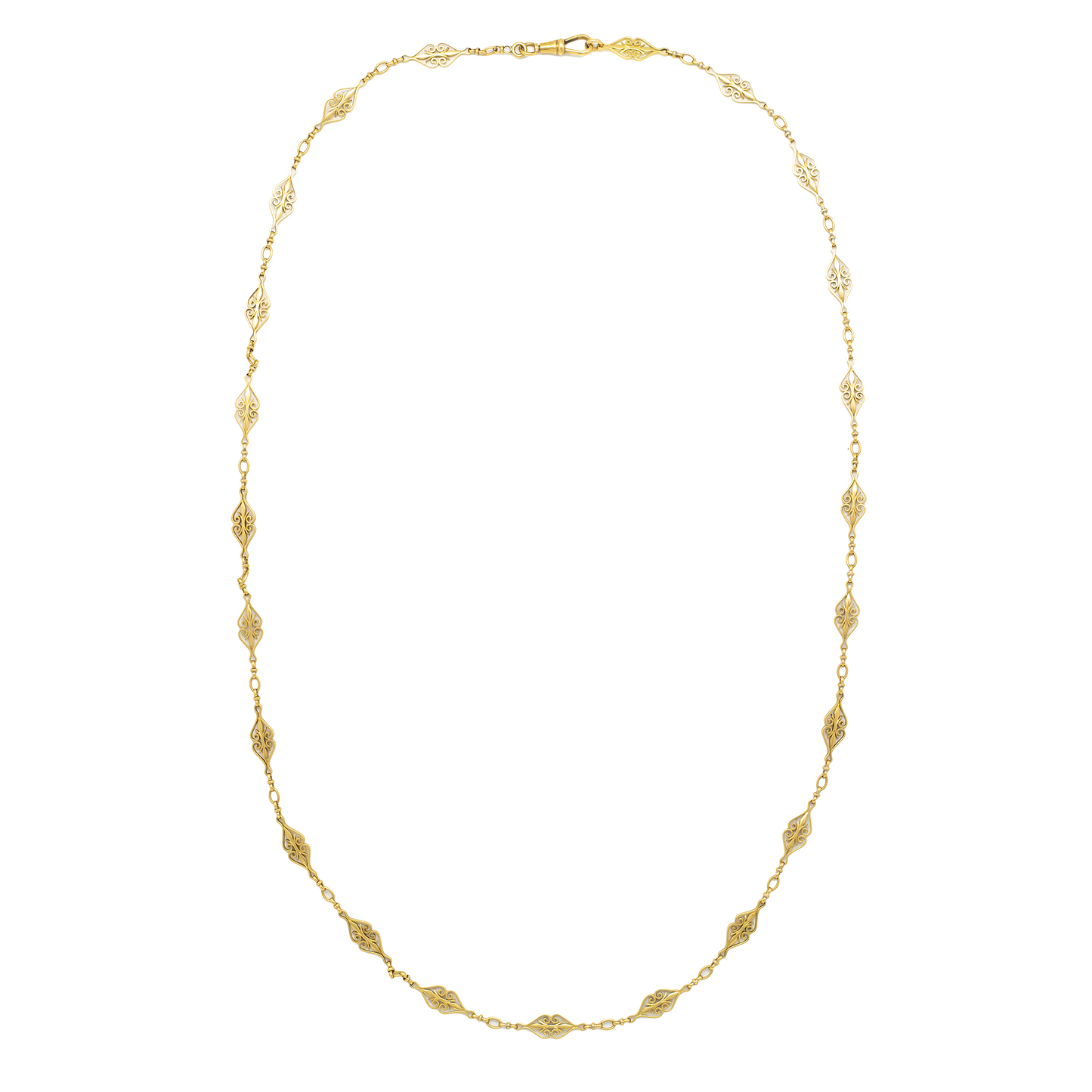 18ct Yellow Gold Fancy Link Chain 32"