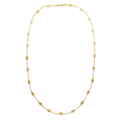 18ct Yellow Gold Fancy Link Chain 32"
