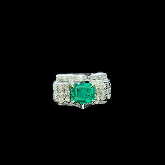 Van Cleef & Arpels 2.07ct Emerald and Diamond Ring