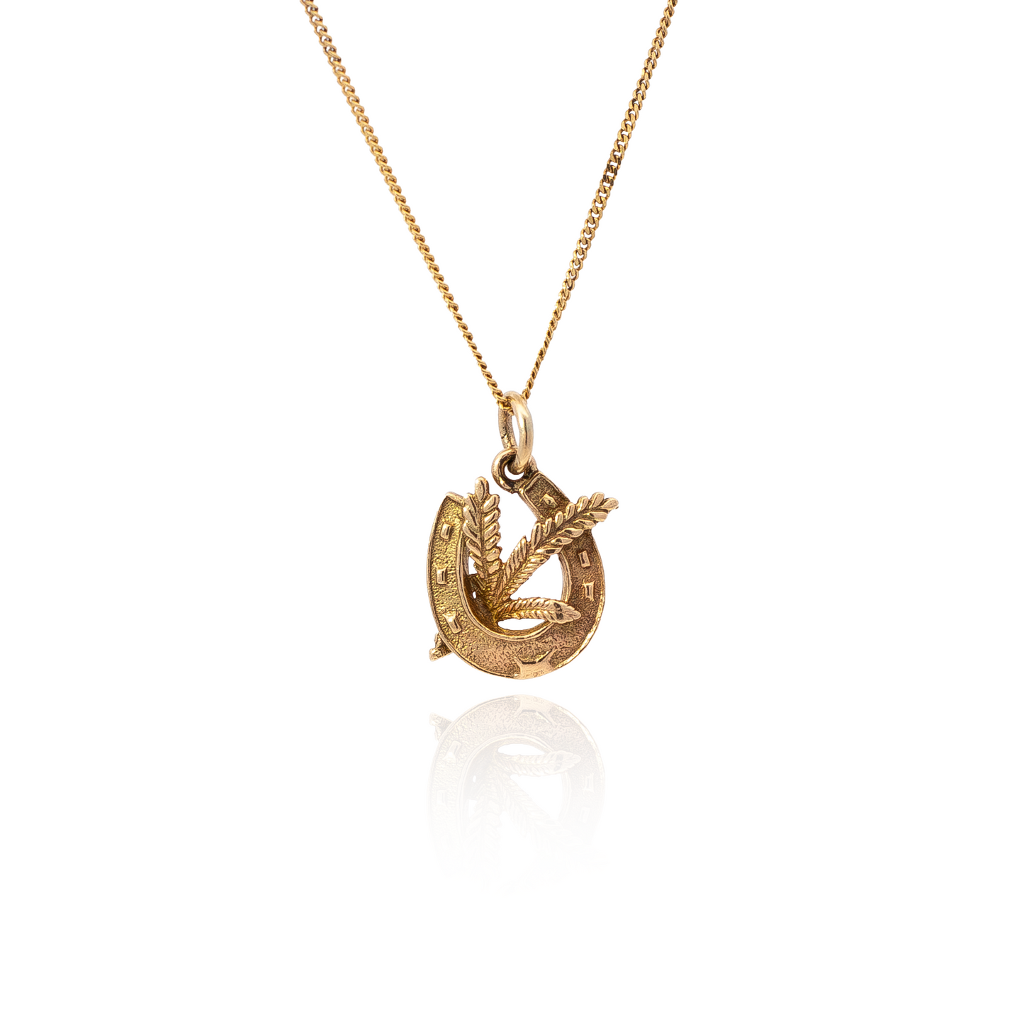 Yellow Gold Lucky Horseshoe Charm