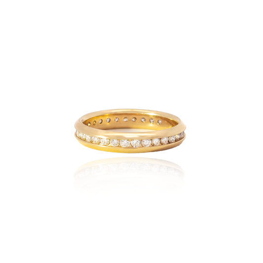 Diamond Bevelled Edge Eternity Ring