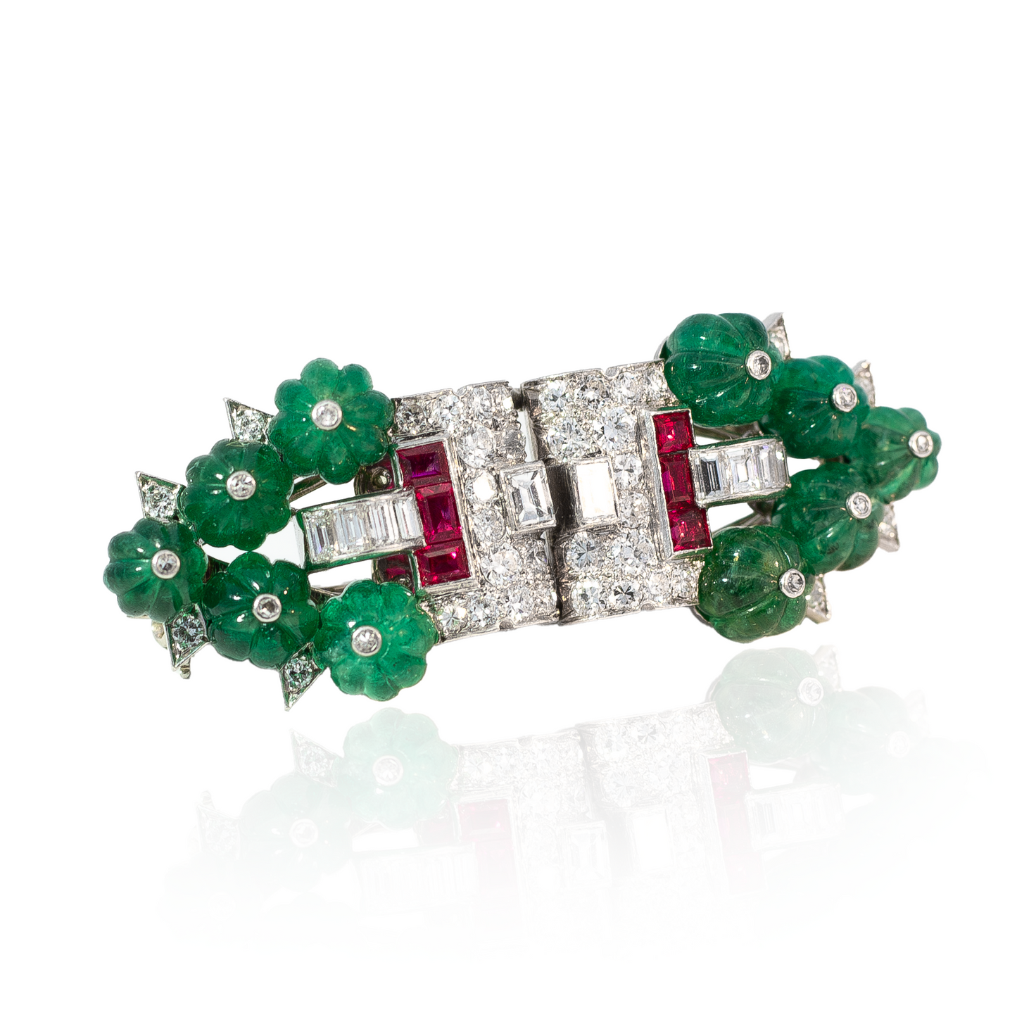 Antique Cartier Tutti Frutti Style Brooch