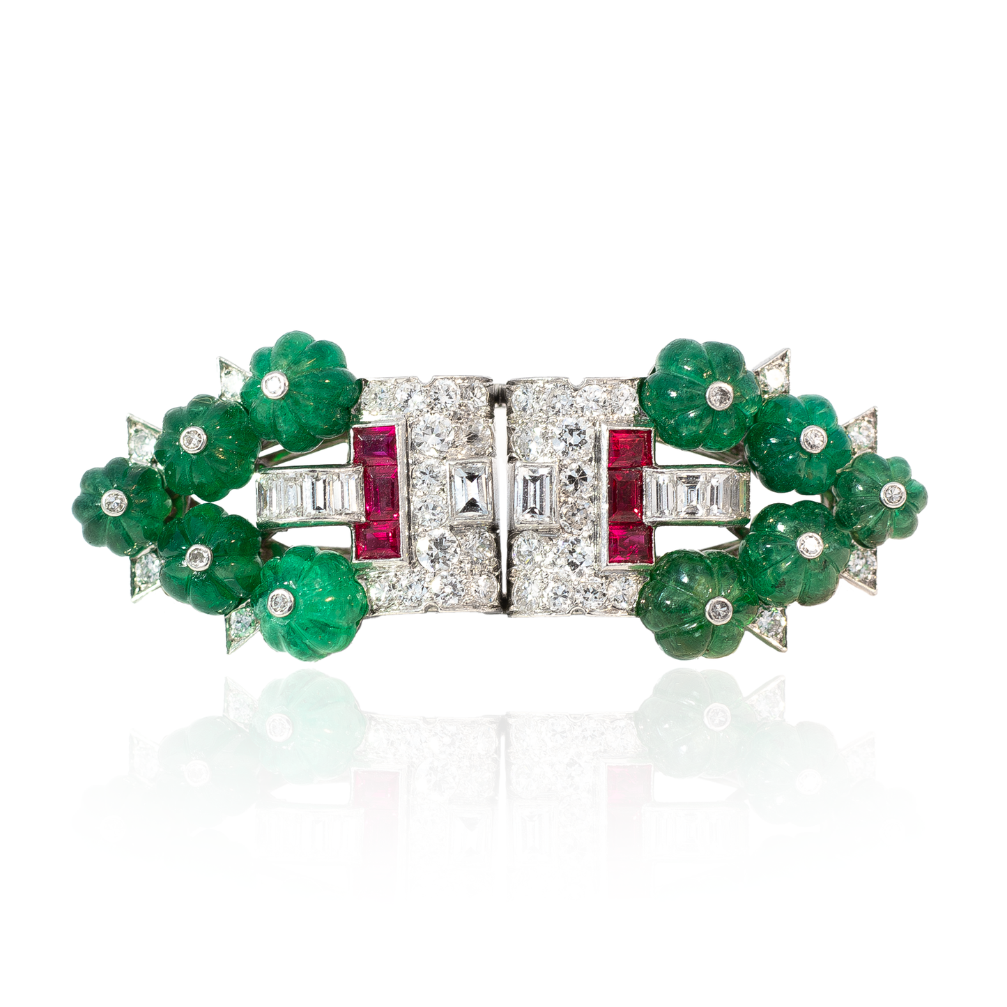 Antique Cartier Tutti Frutti Style Brooch