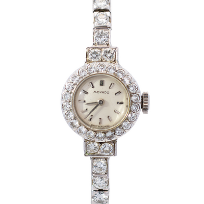 Diamond cocktail watch by Movado