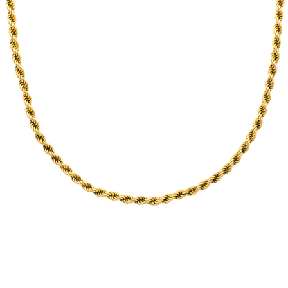 15ct Yellow Gold Prince of Wales Twist Chain 18"