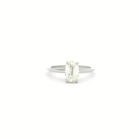 1.32ct Old Mixed Cut Oval Diamond Solitaire Ring