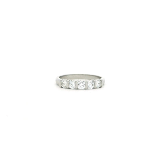Round Diamond Five Stone Ring