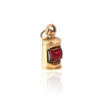 Yellow Gold Signal Lamp Charm