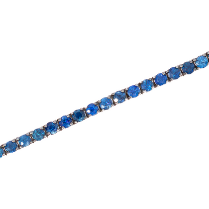 7.04ct Round Sapphire Riviere Necklace