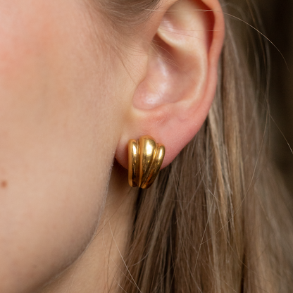 Tiffany & Co. Retro 18ct Yellow Gold Hoop Earrings