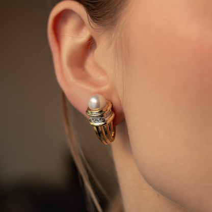 David Yurman Pearl Clip Earrings