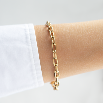 Cartier Yellow Gold Cable Link Charm Bracelet