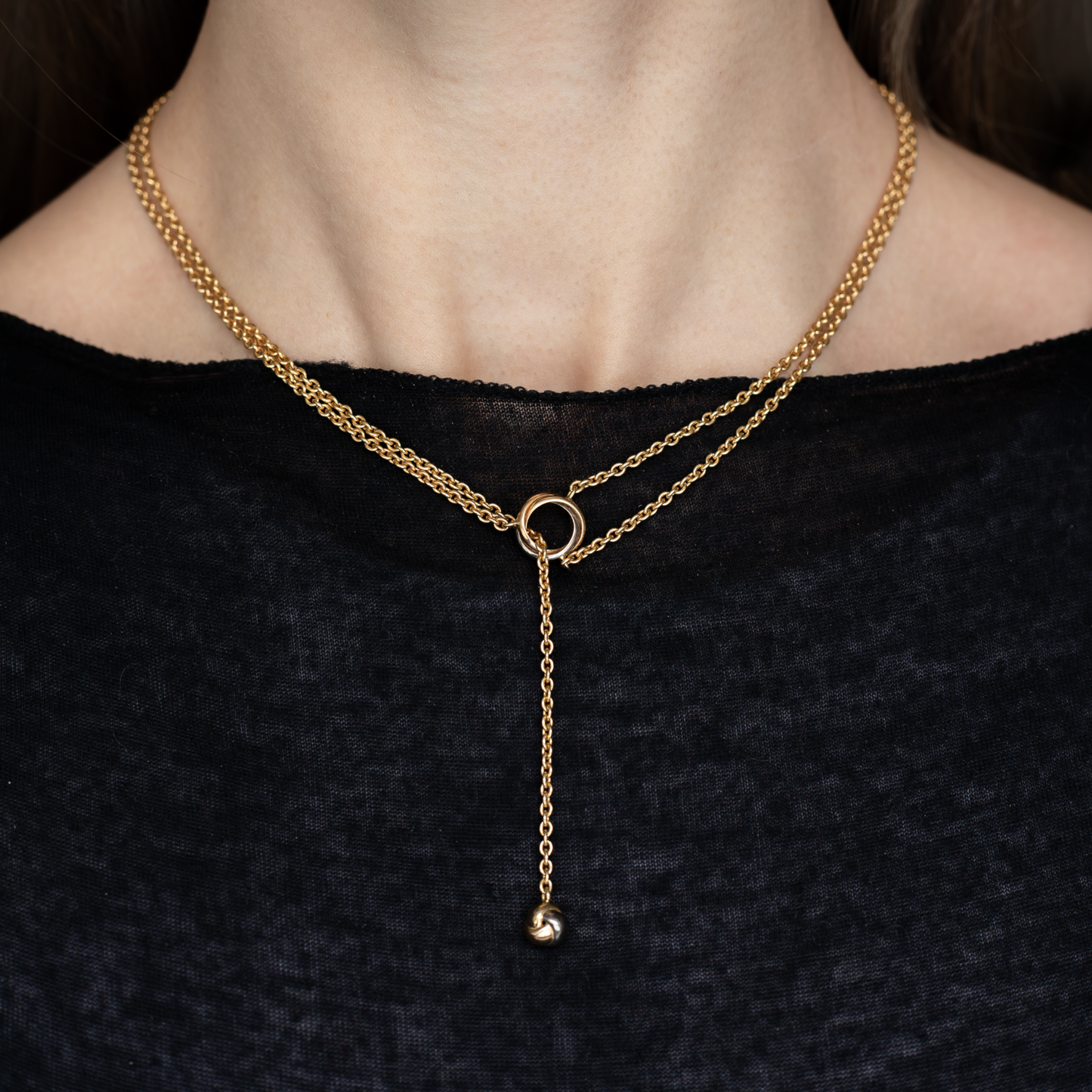 Cartier Baby Trinity Pampilles Lariat Necklace