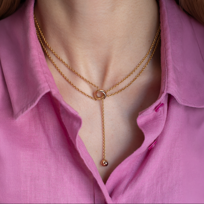 Cartier Baby Trinity Pampilles Lariat Necklace