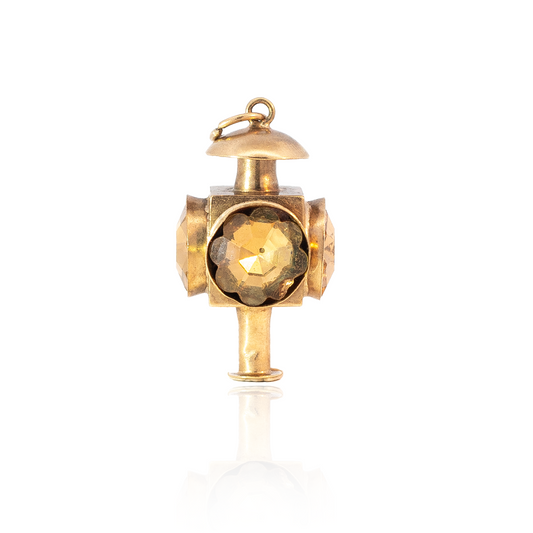 Yellow Gold Signal Light Charm