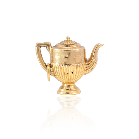 Yellow Gold Coffee Jug Charm