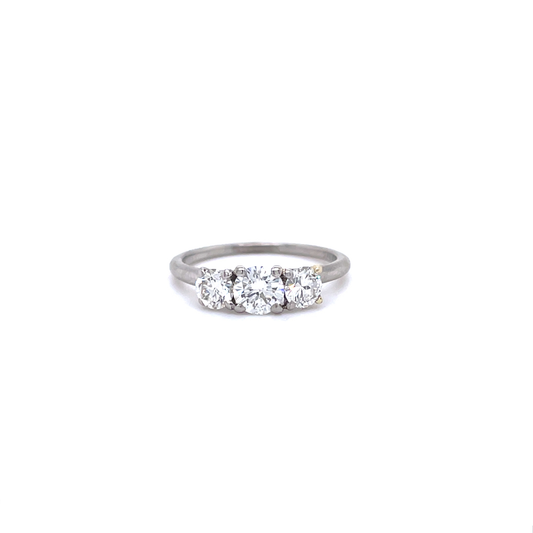 Cartier 0.60ct Round Diamond Three Stone Ring