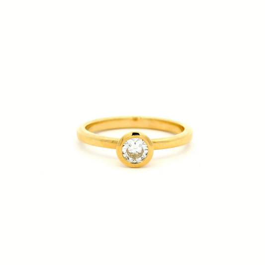 0.31ct Round Diamond Solitaire Ring