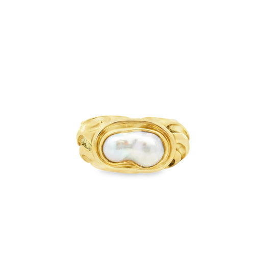 Elizabeth Gage Baroque Pearl Ring