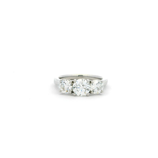 2.00ct Round Diamond Three Stone Ring