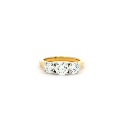 1.52ct Round Diamond Three Stone Ring