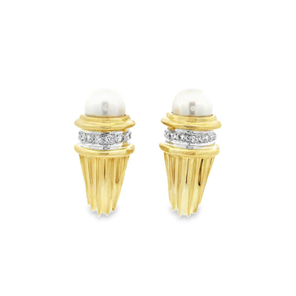 David Yurman Pearl Clip Earrings