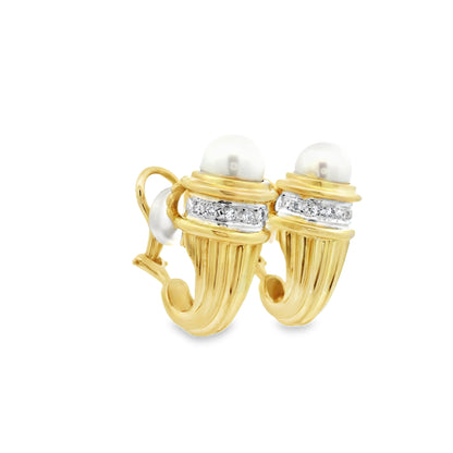 David Yurman Pearl Clip Earrings