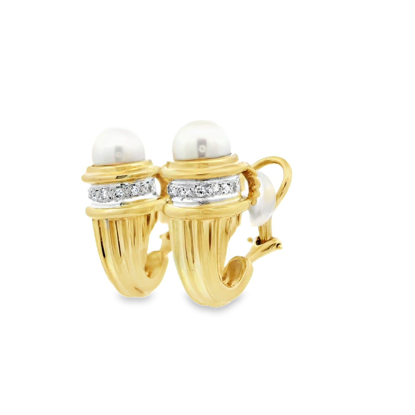 David Yurman Pearl Clip Earrings