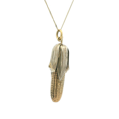 Yellow Gold Ear Of Corn Pendant