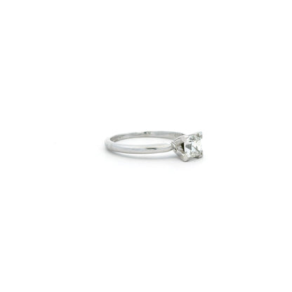 GIA Certified 0.65ct French Cut Diamond Solitaire Ring