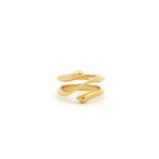 Georg Jensen Yellow Gold Spring Style Ring