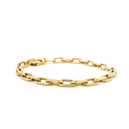 Cartier Yellow Gold Cable Link Charm Bracelet
