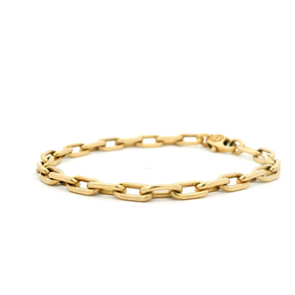 Cartier Yellow Gold Cable Link Charm Bracelet