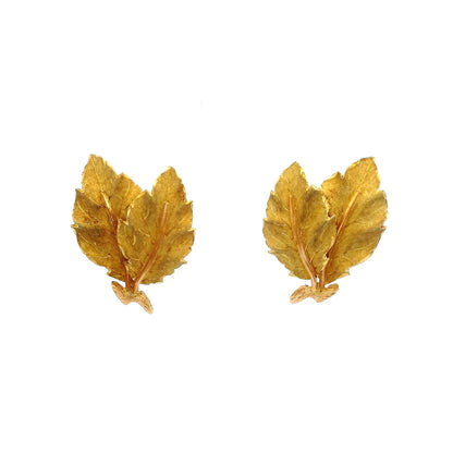 Buccellati Leaf Design Earrings