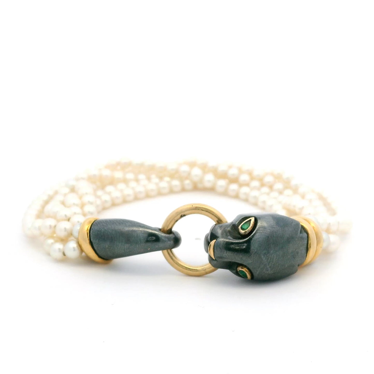 Cartier Five Row Pearl Bracelet