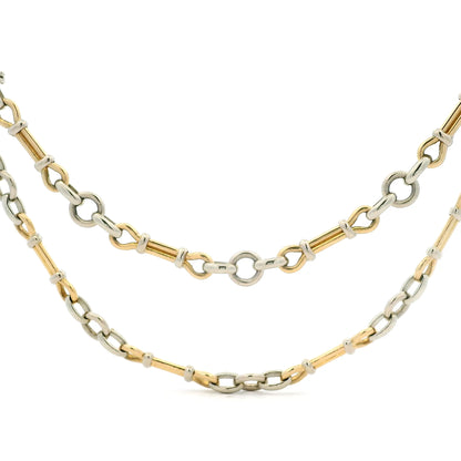 George L'enfant Yellow And White Gold Chain