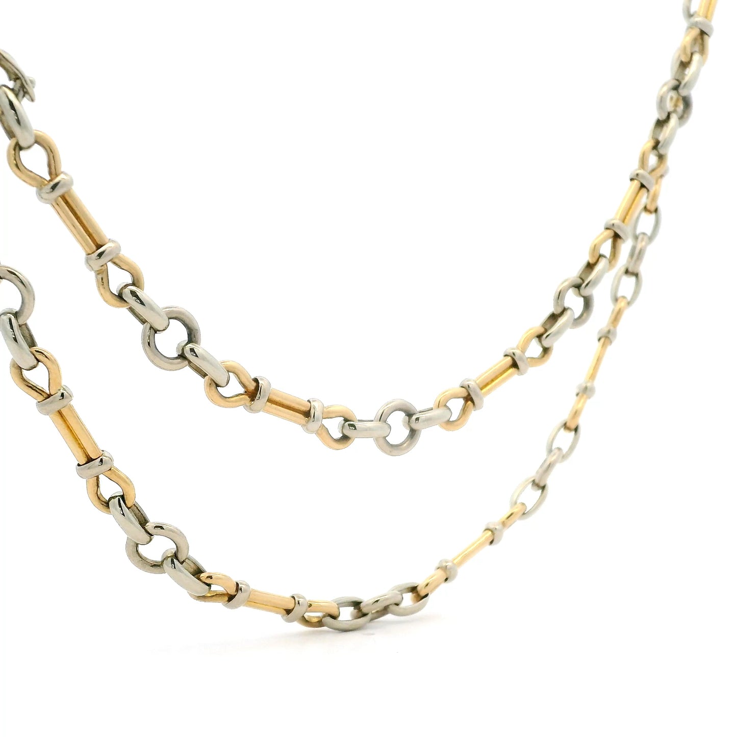 George L'enfant Yellow And White Gold Chain