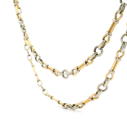 George L'enfant Yellow And White Gold Chain