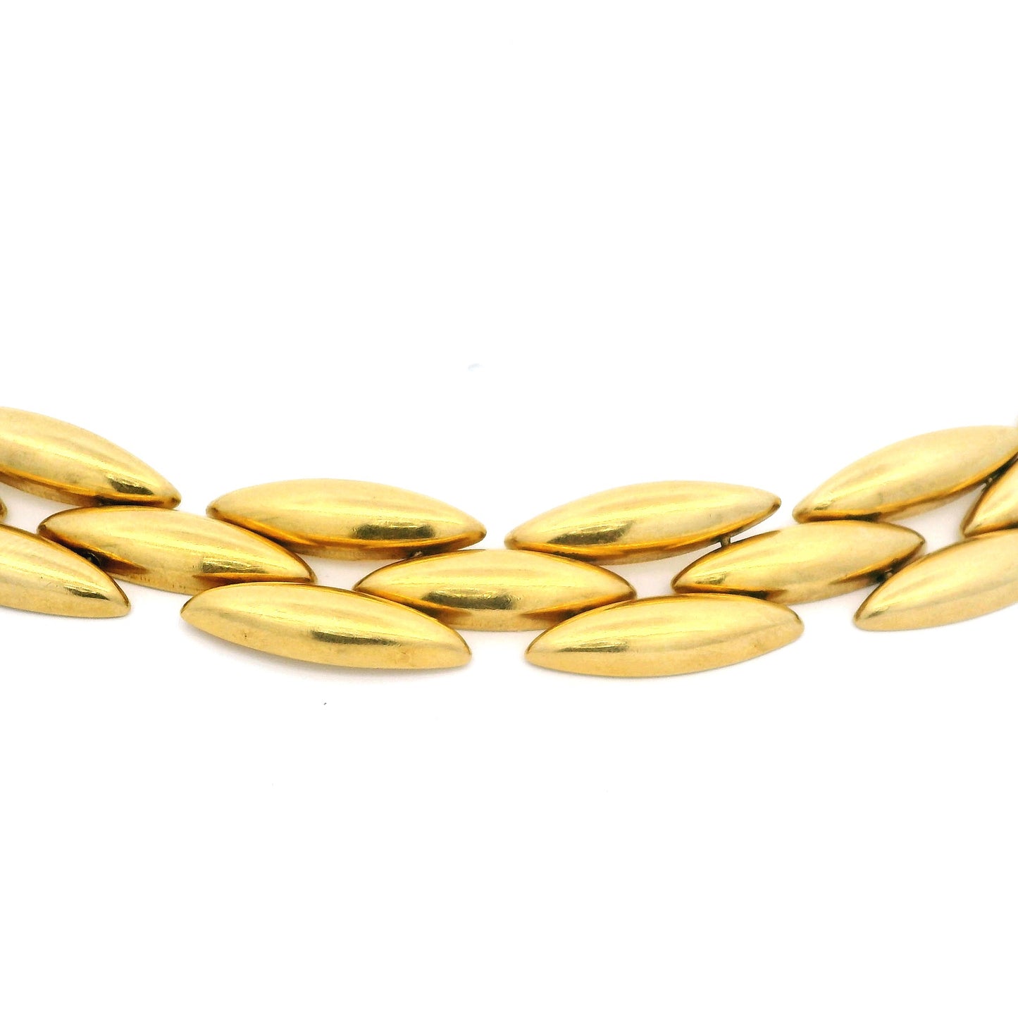 Cartier Vintage Yellow Gold Bricklink Collar Necklace