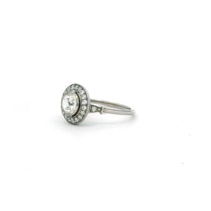 1.20ct Old Cut Diamond Cluster Ring