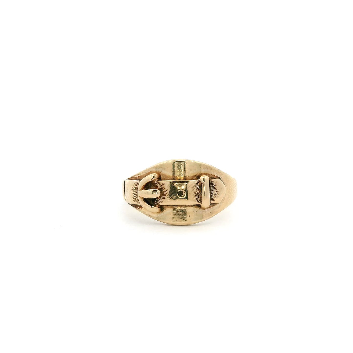 Yellow Gold Buckle Ring
