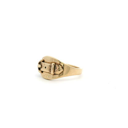 Yellow Gold Buckle Ring