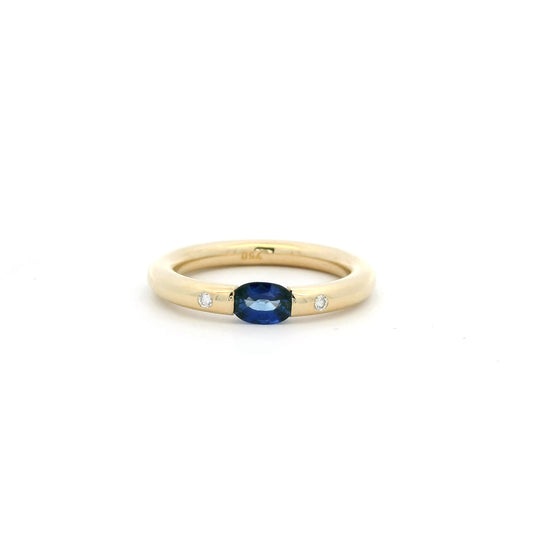 Oval Sapphire And Diamond Ring