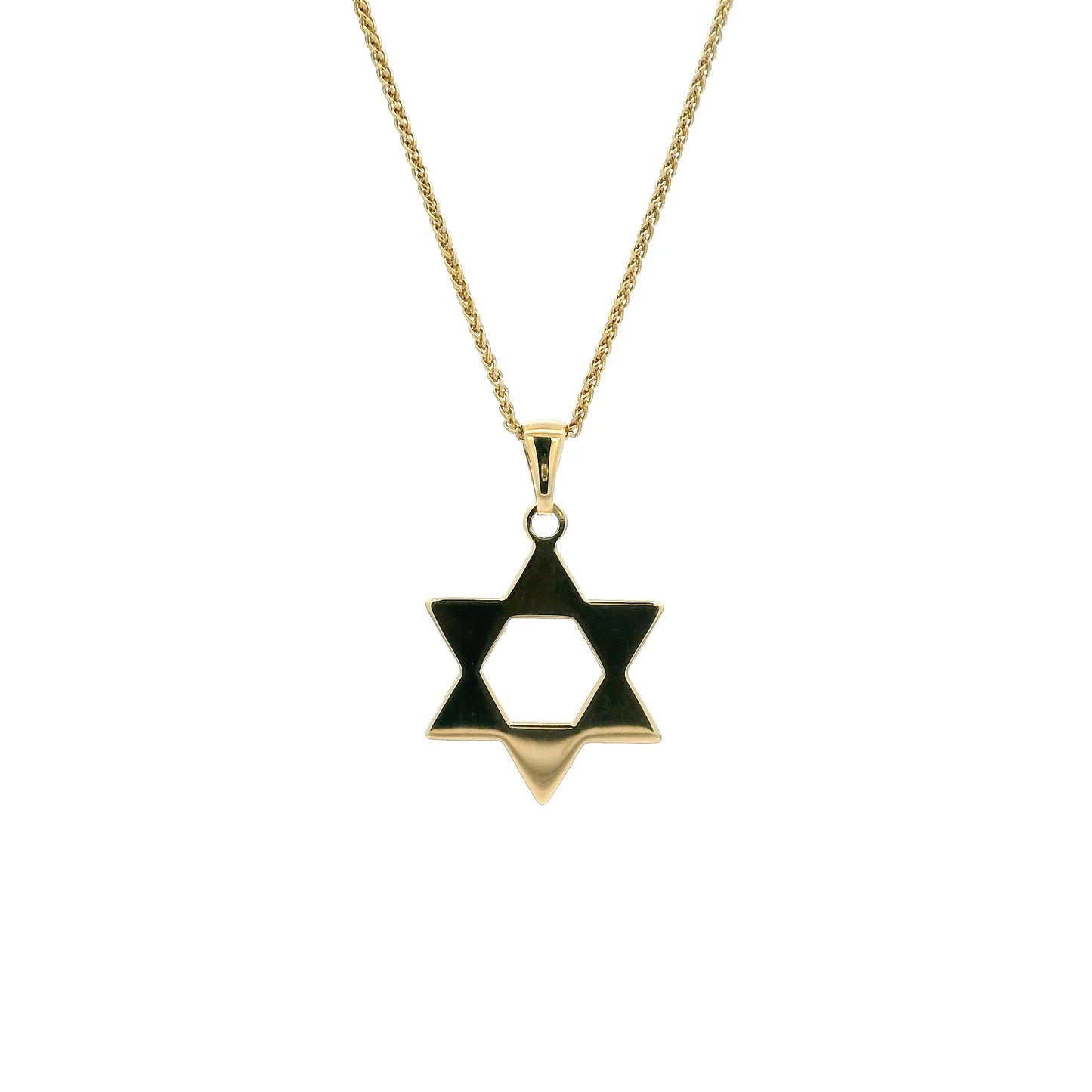 Yellow Gold Star Of David Pendant