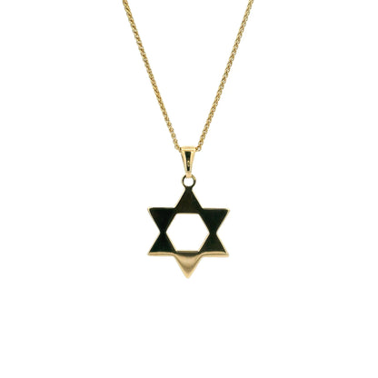 Yellow Gold Star Of David Pendant