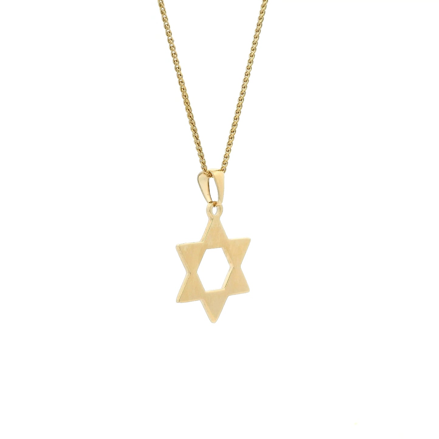 Yellow Gold Star Of David Pendant