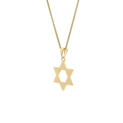 Yellow Gold Star Of David Pendant