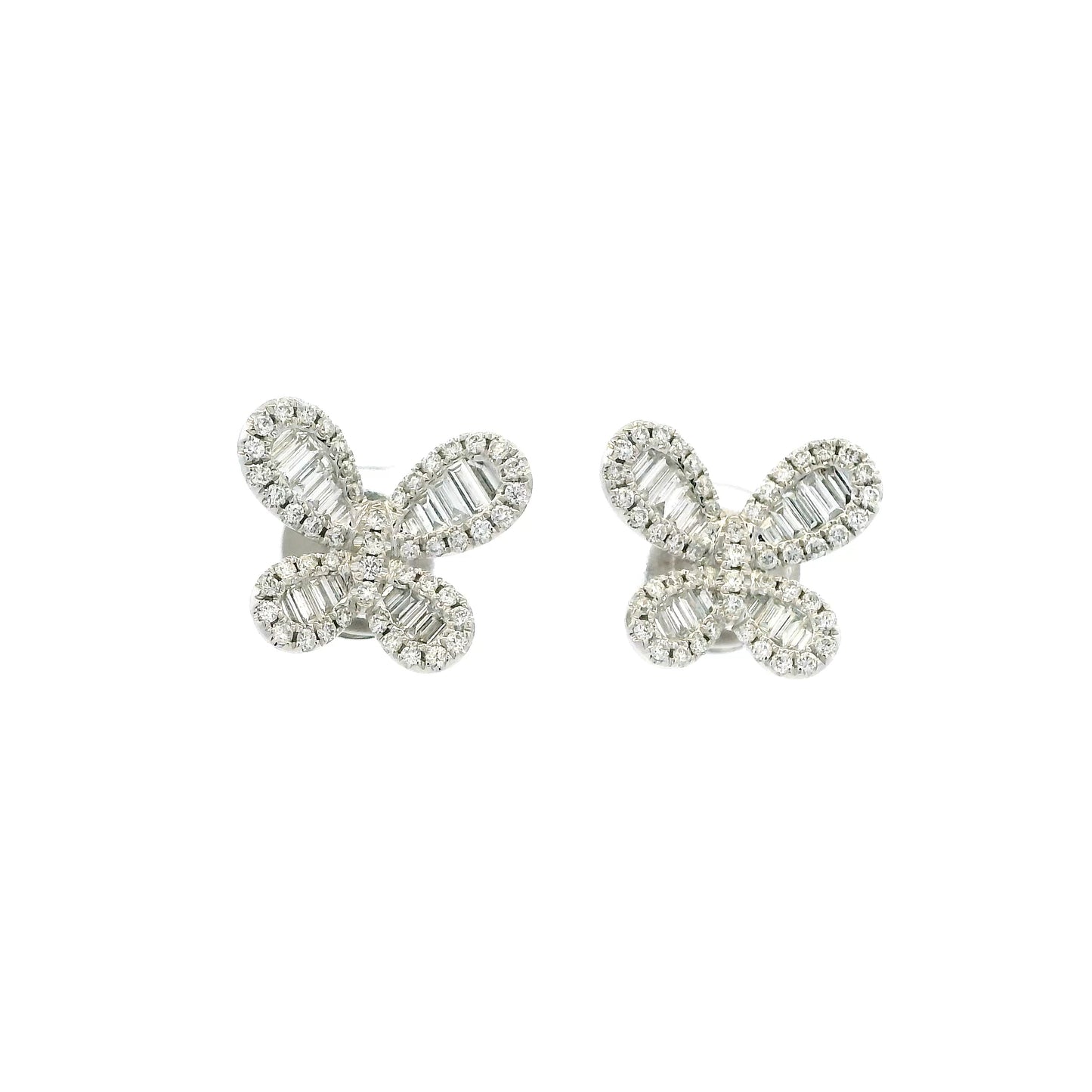 0.84ct Diamond Set Butterfly Earrings