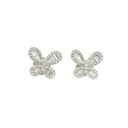 0.84ct Diamond Set Butterfly Earrings